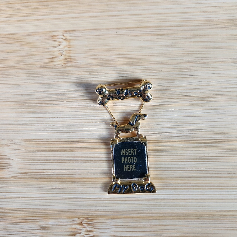 My Dog Photo Frame Pin AK